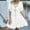 White, variant on Daiosportswear Women Swimsuit Cover Up Short Sleeve Bikini Coverups Crochet U-Neck Beach Dress,Cover-Up for Women Yellow 4(Free Size)