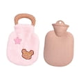 thumbnail image 2 of Bolsa de agua caliente con tapa, práctica, reutilizable, portátil, , para calentar las manos en dormitorio, invierno y frío del hogar. Rosa, 2 of 10