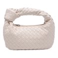 thumbnail image 1 of Bolso Tejido Bolso Anudado Cuerno Bolso Axila Bolso (blanquecino), 1 of 6