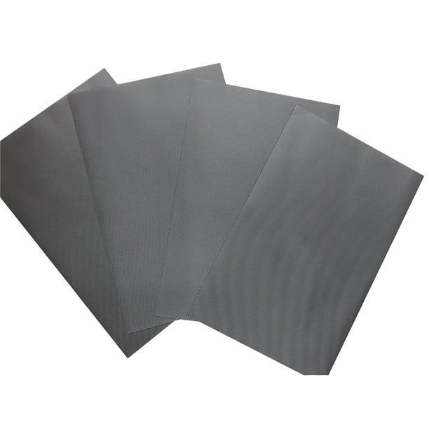 Yuarrent Forro para refrigerador de 16 piezas, alfombrilla recortable para armario, estantería, alfombrillas impermeables, accesorio para el hogar, Suministros de limpieza para el hogar Gris-plata Yuarrent HA066831-06