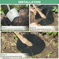 thumbnail image 4 of Uxcell 16 Pack Non Woven Tree Cover Rings,16.5 Inch Weed Fabric Cover,Apply To Tree Mulch Ring(Round Black), 4 of 7