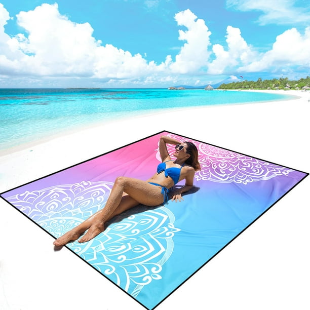Manta de playa AISPARKY impermeable a prueba de arena 200x210 cm