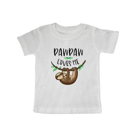 

Inktastic Pawpaw Loves Me Cute Sloth and Baby Gift Baby Boy or Baby Girl T-Shirt