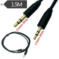 thumbnail image 2 of Cable adaptador de audio de alta calidad de 2,5 mm macho a 3,5 mm macho que funciona con el conector auxiliar de coche macho a macho para la línea de grabación Navegación GPS (1,5 m), 2 of 5