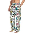 thumbnail image 2 of Uemuo Turtle Pattern Men's Wide Leg Palazzo Lounge Pants with Pockets Light Weight Loose Comfy Casual Pajama Pants-XX-Large, 2 of 9
