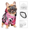 thumbnail image 4 of Bingfone Panda Heart Valentine Pink Dog Clothes Hoodie, Pet Winter Coat,Puppy Sweatshirts For Small Dogs Boy Girl,Suitable For All Breeds-X-Large, 4 of 9