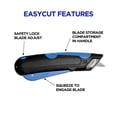 thumbnail image 6 of Cosco EasyCut Self-Retracting-Blade Safety Cutter, Black/Blue, 6 of 9
