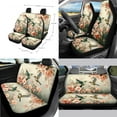 thumbnail image 2 of Jeiento Hummingbird 14 PCS Car Seat Cover Full Set Steering Wheel Cover Seat Belt Cover Trash Can Rear View Mirror Cover Flowers Coaster Center Console Cover Gear Shift Knob Cover Set Universal Fit, 2 of 7