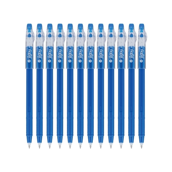 Pilot Frixion Colorsticks Bolígrafos De Tinta De Gel Borrables Punta Fina 0,7 Mm Paquete De 12 Azul