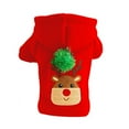 thumbnail image 3 of MarinaVida Christmas Red Elk Pets Costume Autumn Winter Pet Hoodie Dress Cat Dog Cosplay Clothes, 3 of 8