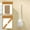 White, variant on Hecteas Cleaning Brush - - Toilet To and Bathroom Cleaner with Flexible Silicone Brush Head(Toilet Brush*1 - White)
