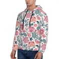 thumbnail image 2 of Hoodies for Men - flower leaves Long Sleeve Comfrt Men'S Fashion Hoodies & Sweatshirts, Sweatshirts for Men Hoodies Pullover Clothing Clothes with Pouch, 2 of 7