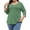 Army Green1, variant on fatyb Plus Size Womens Tops 3/4 Sleeve V Neck Loose Tshirts Casual Loose Plain Tee Blouses for Women
