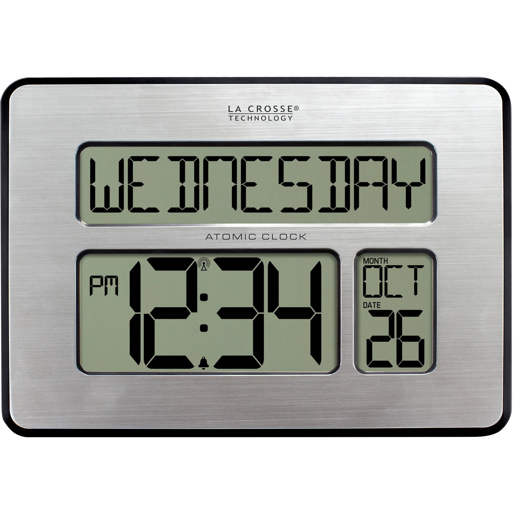 Details about   La Crosse Technology Analog Wall Clock Atomic Multiple Time Zones Non-Ticking 