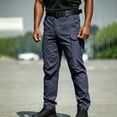 thumbnail image 4 of Men's Stretch Tactical Pants, Lightweight Water Resistant Ripstop Cargo Pants with Multi Pockets Casual Outdoor Work Hiking Pants (No Belt) for Travel, 4 of 5