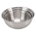 thumbnail image 3 of Salad Serving Bowls, 3 Pcs Stackable Design Easy Cleaning Metal Salad Bowls  For Restaurant, 3 of 8
