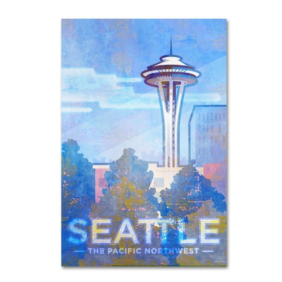 Trademark Fine Art 'Seattle 1' Canvas Art by Greg Simanson