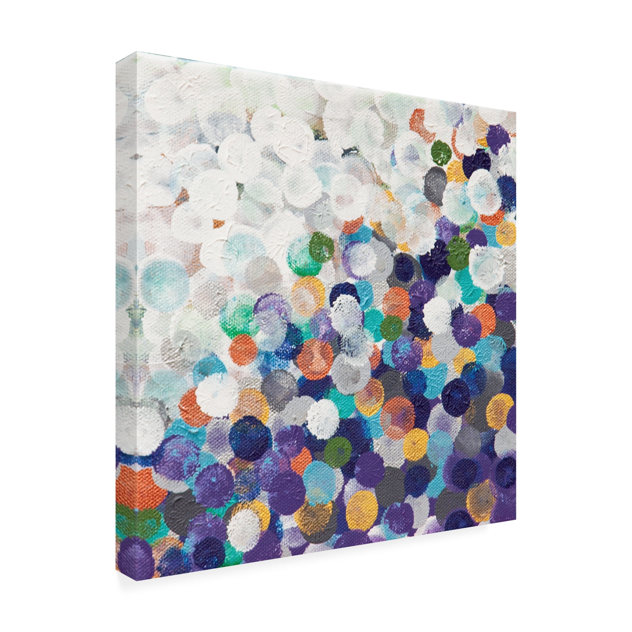 Canvas Wall Art - Hilary Winfield 'Infinity 2' Wall Art for Living Room, Bedroom, or Office Décor by Trademark Fine Art - 14 x 14 Inches