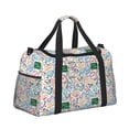 thumbnail image 2 of Xecao Back To School Pattern ​Lightweight Crossbody Weekender Bag Mesh Side Pockets Padded Handles Sports Outdoor Gear Organizer, 2 of 7