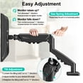 thumbnail image 4 of MOUNT PRO Single Monitor Desk Mount for 13-32 Inch Screen,Adjustable Gas Spring Monitor Arm with Tilt,Swivel,Rotatable,VESA Mounts Fit 4.4-19.8 lbs, 4 of 10