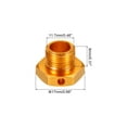 thumbnail image 2 of 17x4mm Aluminum RC Wheel Nut  Hex Wheel Drive Hubs for 1/8 RC Model Car TEAM C,4 Pack (Golden), 2 of 6