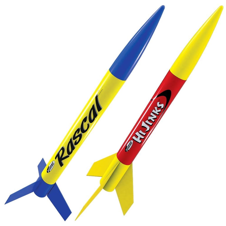 Estes Rascal & HiJinks Flying Model Rocket Launch Set with