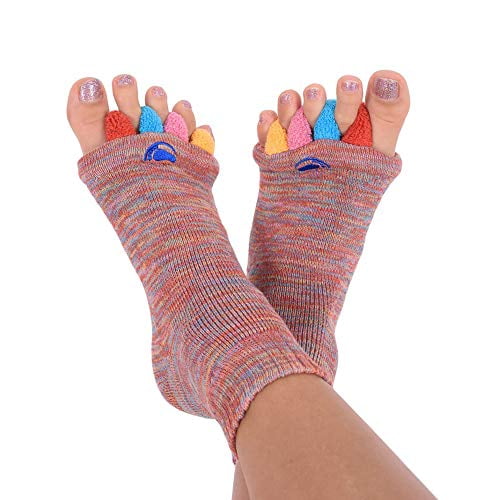Original Foot Alignment Socks Multi Color Medium Womens 7-9 Mens 5-9 Happy  Feet 