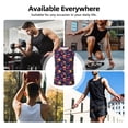 thumbnail image 5 of Bixox Men's Skull mushroom Printed Shirt Sleeveless Fitness Tank Top-Large, 5 of 5