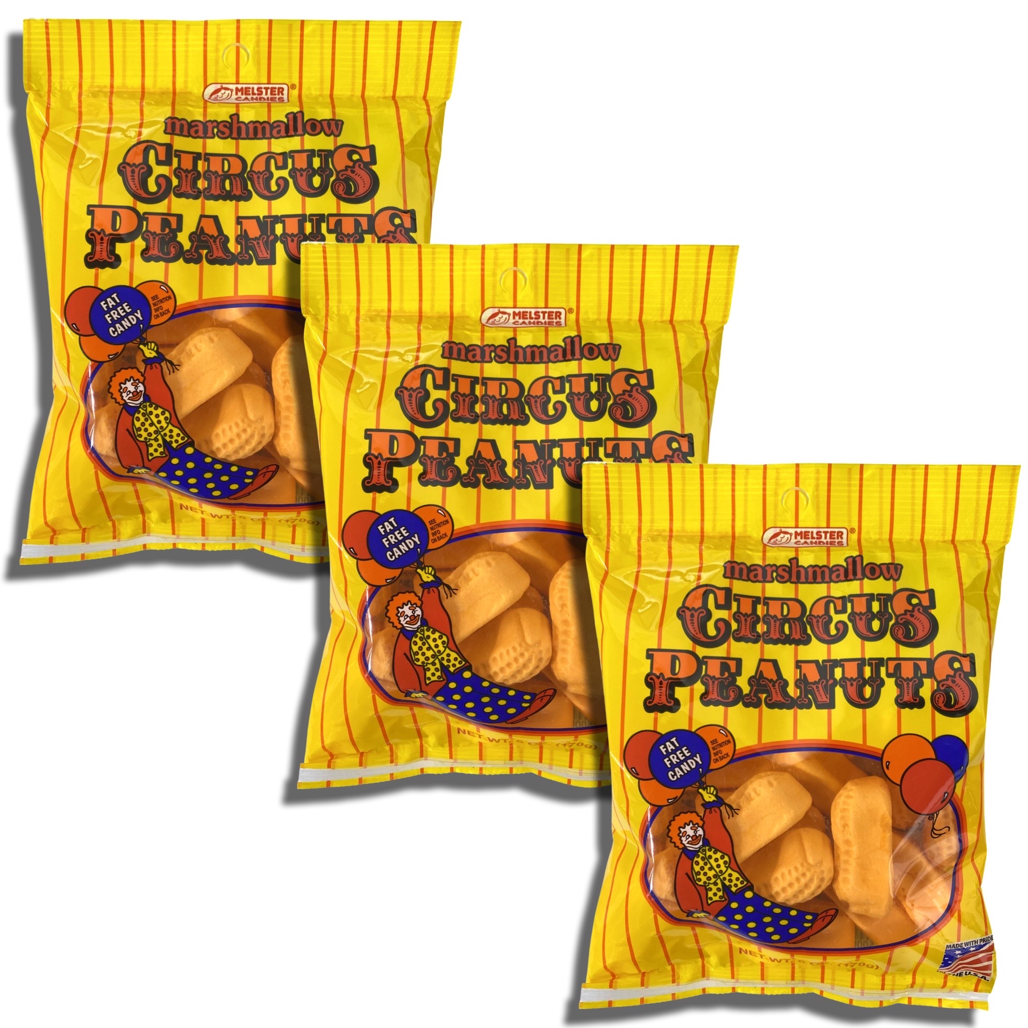 Marshmallow Circus Peanuts by Melster Bundled by Tribeca Curations | 6 Oz | Value Case Pack of 12 bags - image 2 of 5