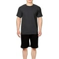 thumbnail image 4 of Bintangor Men's Short Sleeve T-Shirts 100% Cotton Crew Neck Solid Basic Tees (3 Pack) 2Black1Darkgrey M, 4 of 7