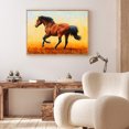 thumbnail image 3 of Cuadros Decorativos Conjunto de pintura de diamante redondo completo caballo marrón corriendo 5D cuadro de mosaico de diamantes de imitación Wdftyju embutido en tela, 3 of 9