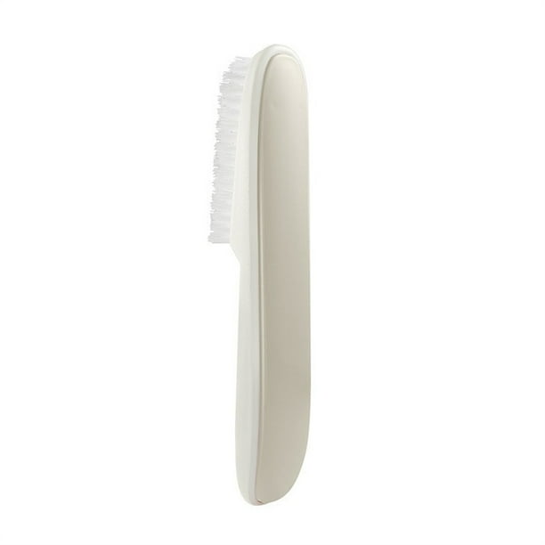 Matsuzay Cepillo de limpieza de zapatos, portátil, lavable, de mano, colorido, para el hogar, zapatillas, botas, ropa, cepillos PBT para el Suministros de limpieza para el hogar Blanco