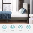 thumbnail image 5 of ZAFLY Cal King Platform Bed Frame Upholstered Velvet Backrest,Adjustable Tufting Headboard Bed Frame with Solid Wood Slats Easy Assembly（Light Grey）, 5 of 9