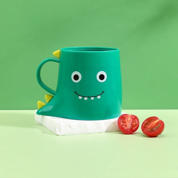 Taza de baño genérica para niños, lindas tazas de enjuague bucal de dinosaurio, soporte de plástico para cepillo de dientes para niños, taza de baño duradera