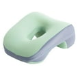 thumbnail image 4 of Almohada boca abajo, tamaño adulto, compacta, funda extraíble, práctica almohada para la siesta. verde, 4 of 8