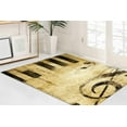 thumbnail image 4 of Printed Rug, Outdoor Rug, Soft Rug, Gift Rug, Treble Clef Rugs, Brown Rugs, Music Room Rugs, Car Mat, Soft Rug, Door Mat, Kitchen Rug, 2'x3' - 60x90 cm, 4 of 8