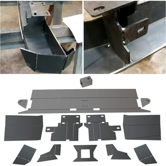 DIY Rear Bumper Kit Bare Metal Compatible with 1984-2001 Jeep Cherokee XJ