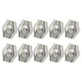 thumbnail image 1 of FRCOLOR Rope Connector 10pcs Stainless Steel Single Wire Rope Clamp Cable Grips Clip Kits Cable Clamp,0.67"X0.59"X0.35", 1 of 4