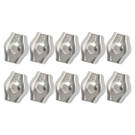 unbranded  10 Pcs Cable Clamp Hardwares Parts Wire Covers for Cords Ties Silver