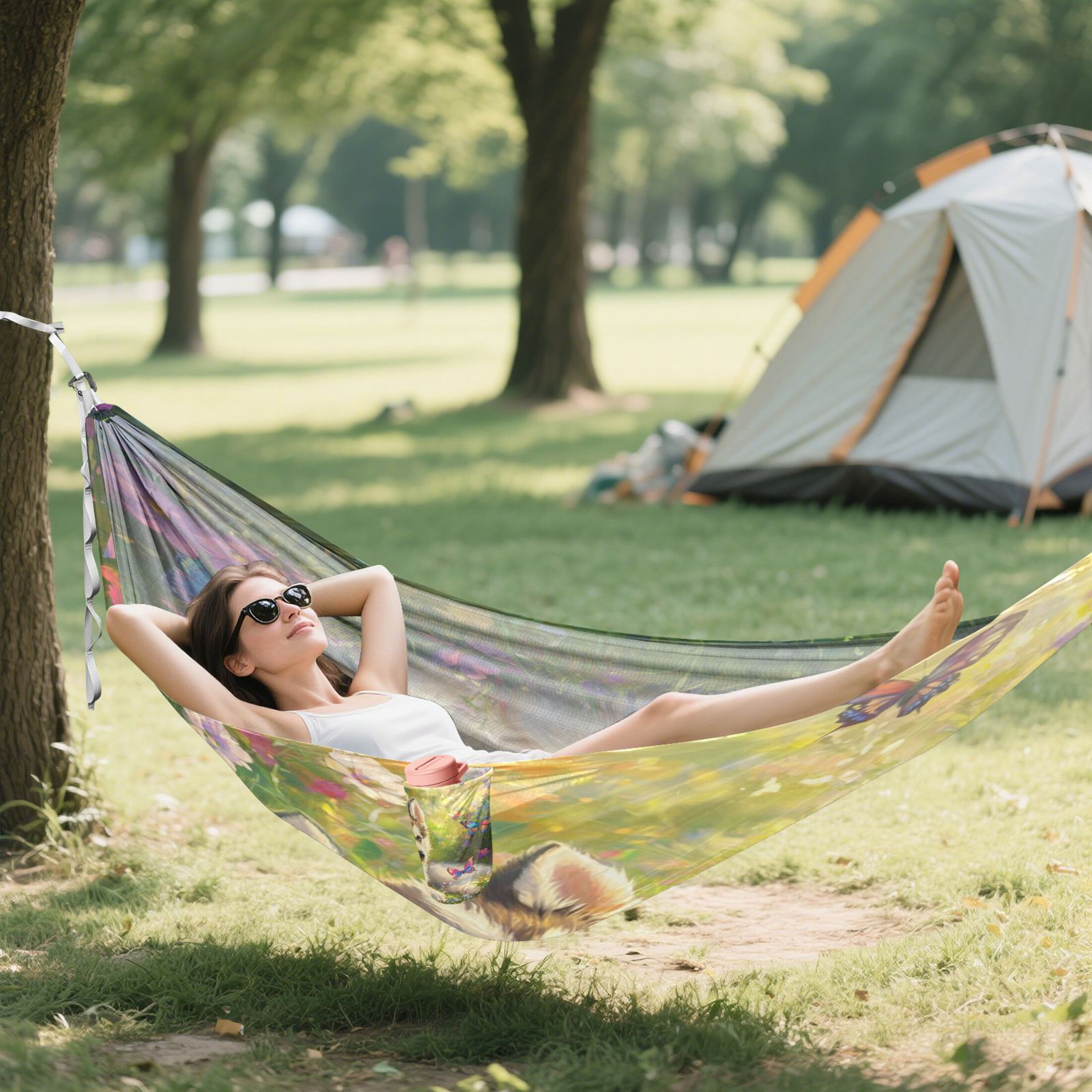 Hammock Camping Hammock Nylon Portable Hammock Travel Camping Hammock Beautiful Husky