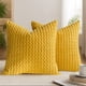 thumbnail image 5 of Funda de almohada navideña 3D - Funda de almohada de sofá mullida 45x45cm, cojín decorativo navideño para cama y sofá - Poliéster, naranja, amarillo, gris azul, caqui, 5 of 6