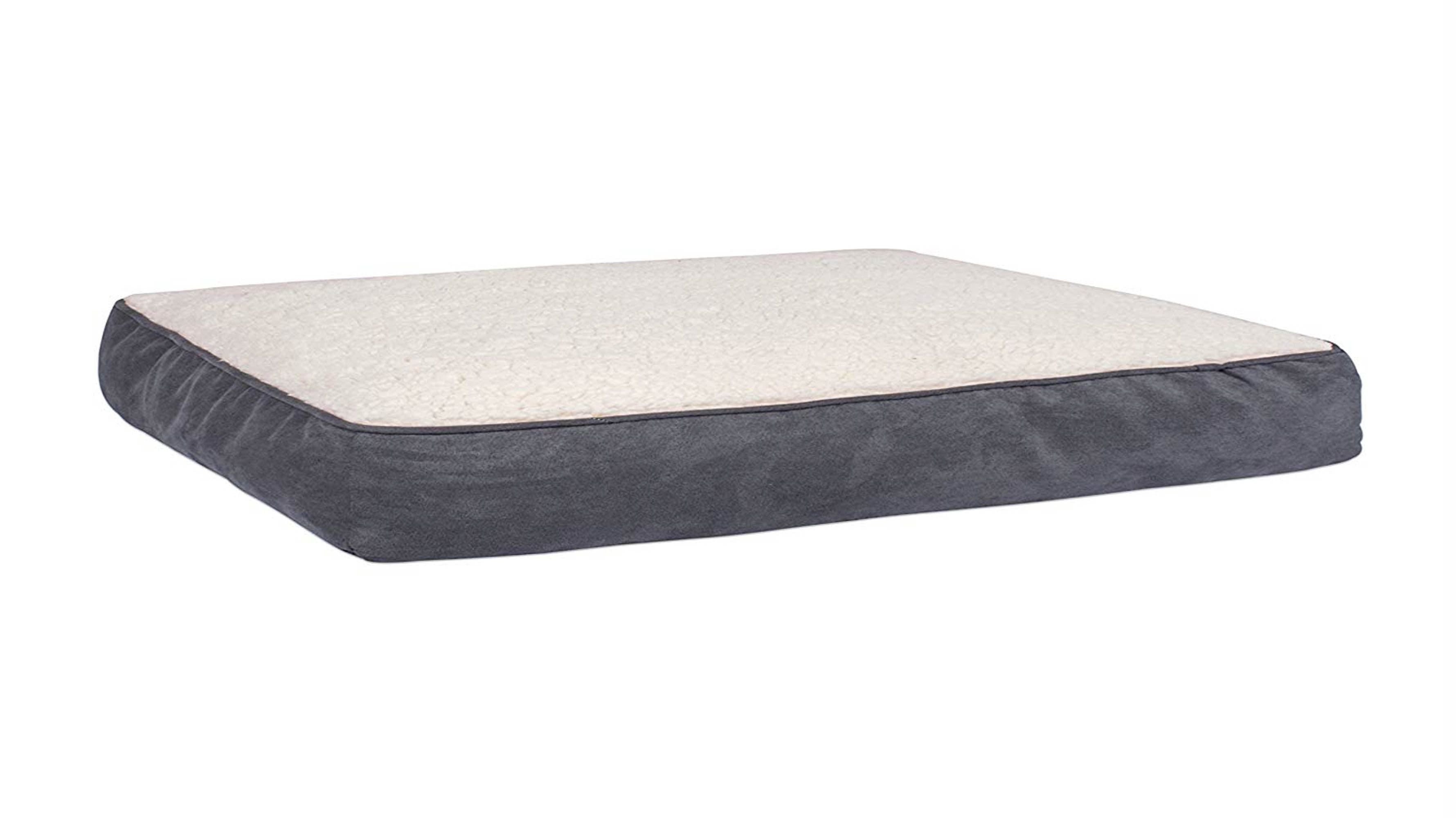 Design Imports Z01544 Shredded Memory Foam Pet Bed, Grey Large