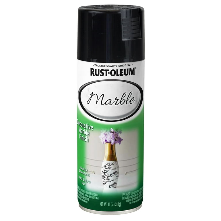 Black, Rust-Oleum Marble Spray Paint, 10.25 oz