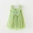 thumbnail image 6 of Cethrio Kids Girls Dresses- Cute Fashion Sleeveless Mesh Casual Girls Summer Dresses Green Size 80, 6 of 7