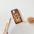 thumbnail image 5 of Apply to iPhone 14 Pro Case Kawaii Phone Cases,Cute Cartoon Bear Phone Case with Keychain Teddy Bear Phone Case 3DSoft Silicone Shockproof Protective Case for iPhone 14 Pro Women Girls, 5 of 14