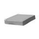 thumbnail image 2 of Cojín para silla impermeable con correas de sujeción, cojín cuadrado acolchado con bordes ribeteados, asiento de patio. gris claro, 2 of 8