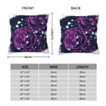 thumbnail image 4 of YFYANG Square Decorative Throw Pillow Case (Without Pillow Insert), Purple Rose Graffiti Bedroom Sofa Car Cushion Cover, 26"x26", 4 of 9