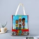 thumbnail image 2 of Jools TV Bolso de tela con estampado de lienzo para mujer, bolsa de compras reutilizable y estética, con cremallera interior, regalo para mujer,40*40cm., 2 of 6
