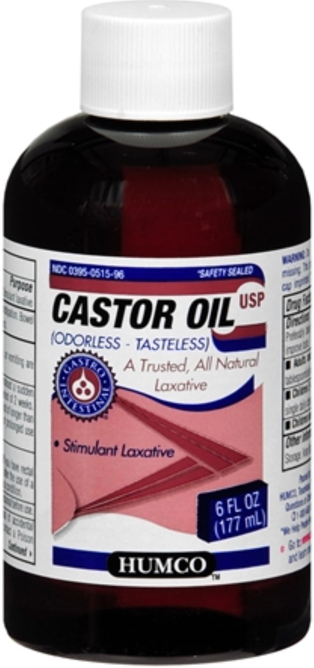 Humco, Liquid Castor Oil, Natural Laxative, 6 fl. oz.
