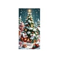 thumbnail image 4 of Christmas Door Cover, 72 x 36 Inch Christmas Decorations for Front Door, Green, 4 of 7